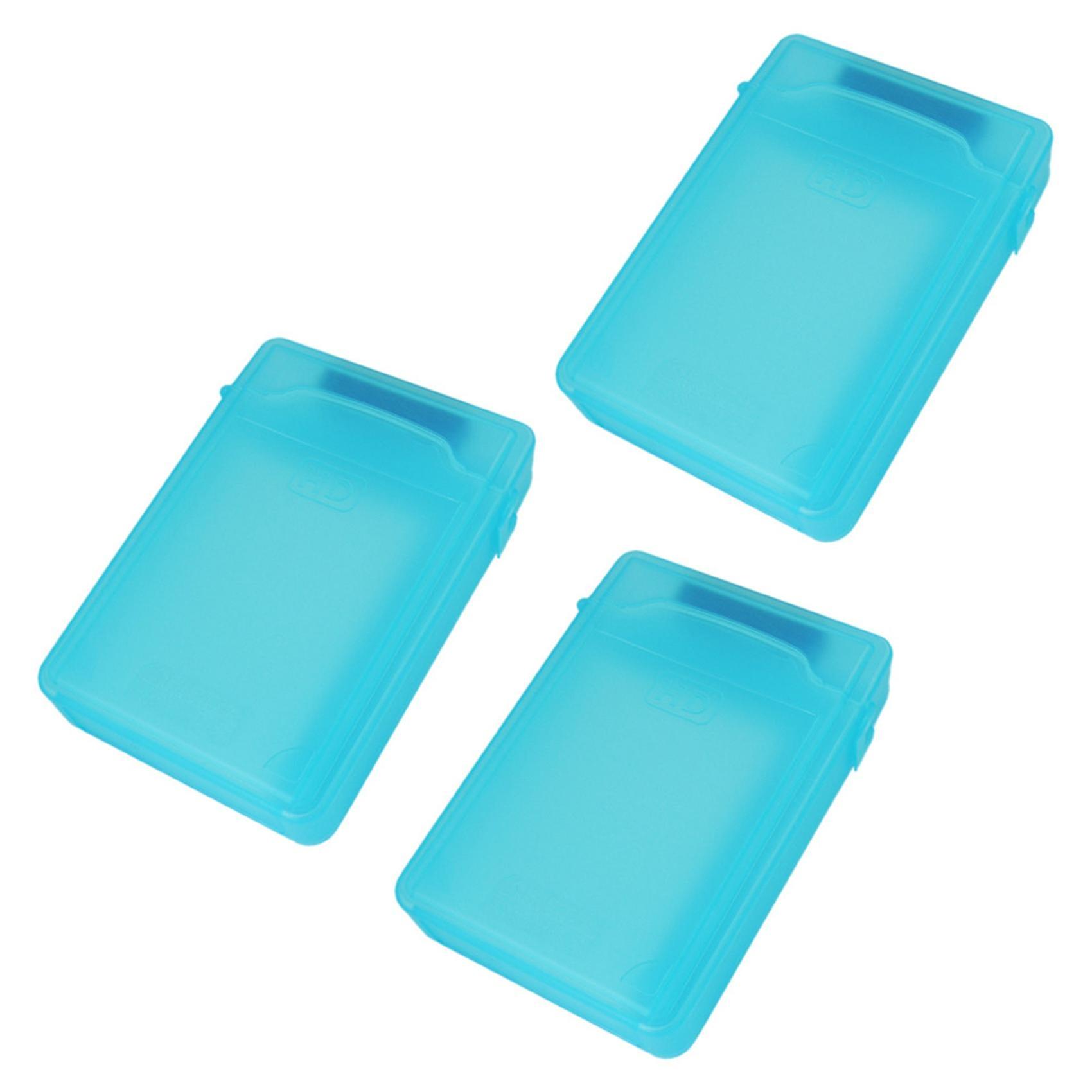 3pcs 3.5 Inch Storage Box Ide / Sata Hdd (blue)