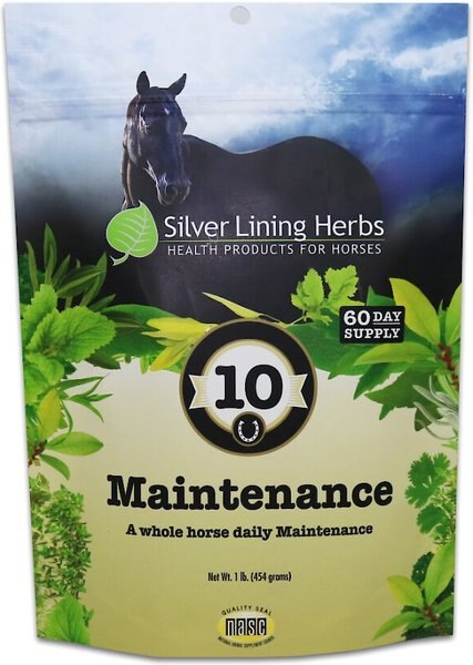 Silver Lining Herbs Total Body Maintenance Powder Horse Supplement， 1-lb bag