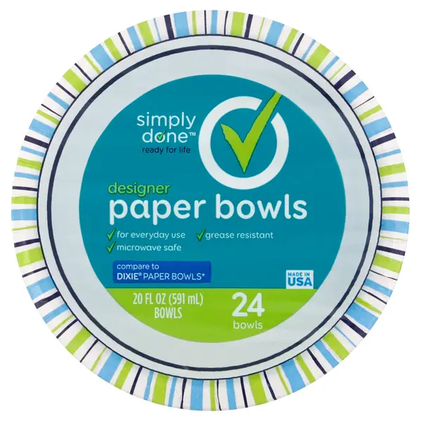 Simply Done Designer Paper Bowls