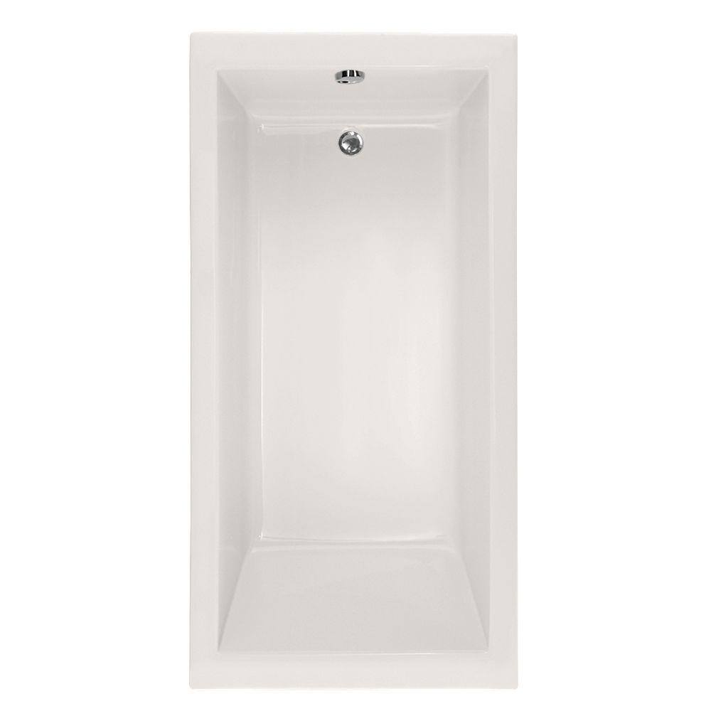 Hydro Systems Lindsey 60 in. Acrylic Rectangular Drop-in Non-Whirlpool Bathtub in White CLAC6030ATOSW