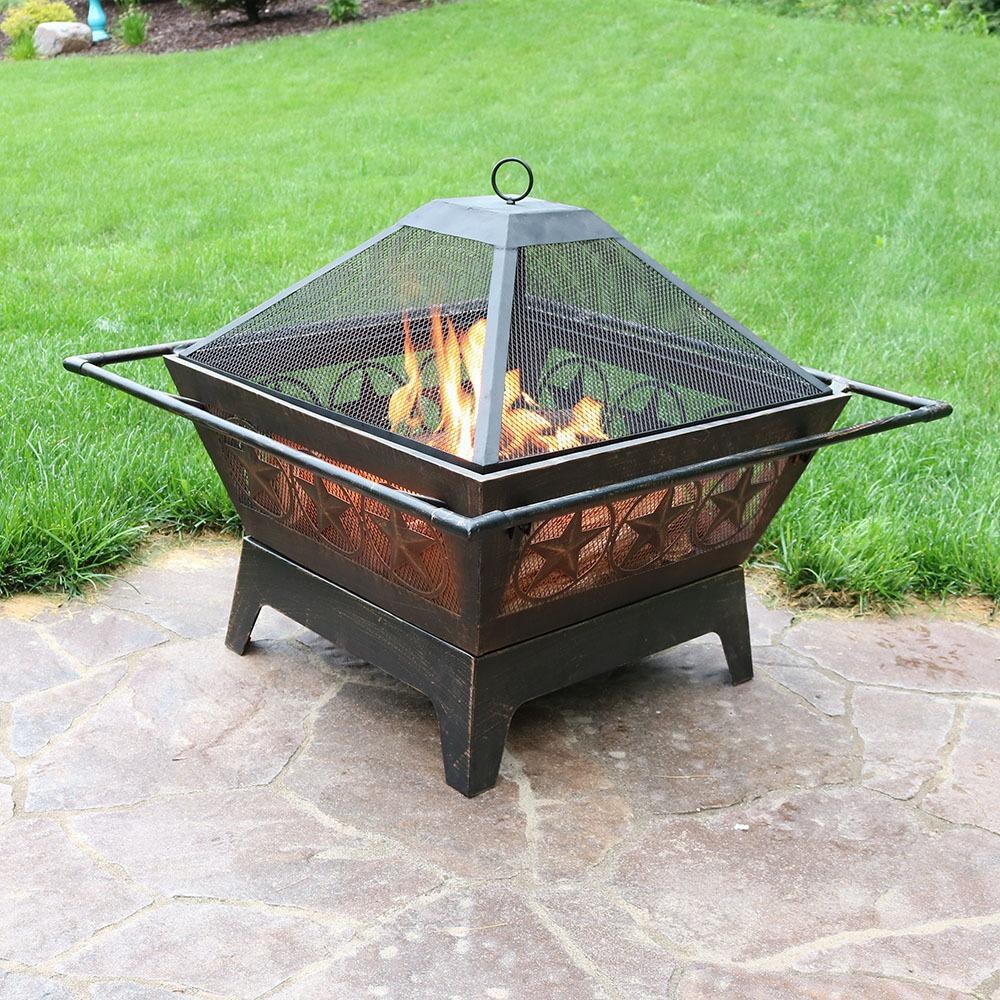 Ultimate Patio 32-Inch Steel Galaxy Wood Burning Fire Pit