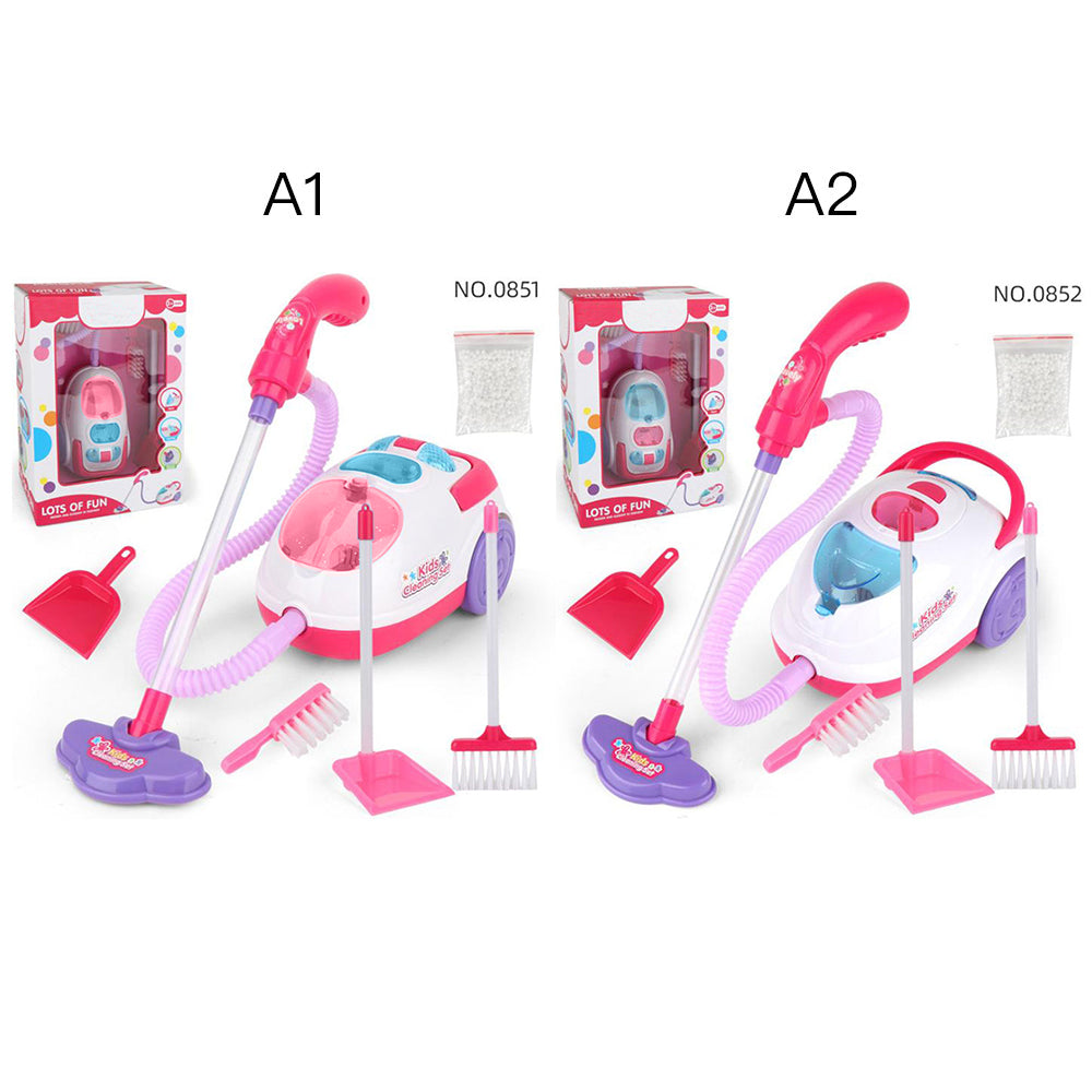 Hapeisy Mini Simulation Vacuum Cleaner Tool Little Girl Housekeeping Toys for Kids Amusing Pretend Play Toys with Lamp Sound Play Toys Kids Birthday Christmas Present