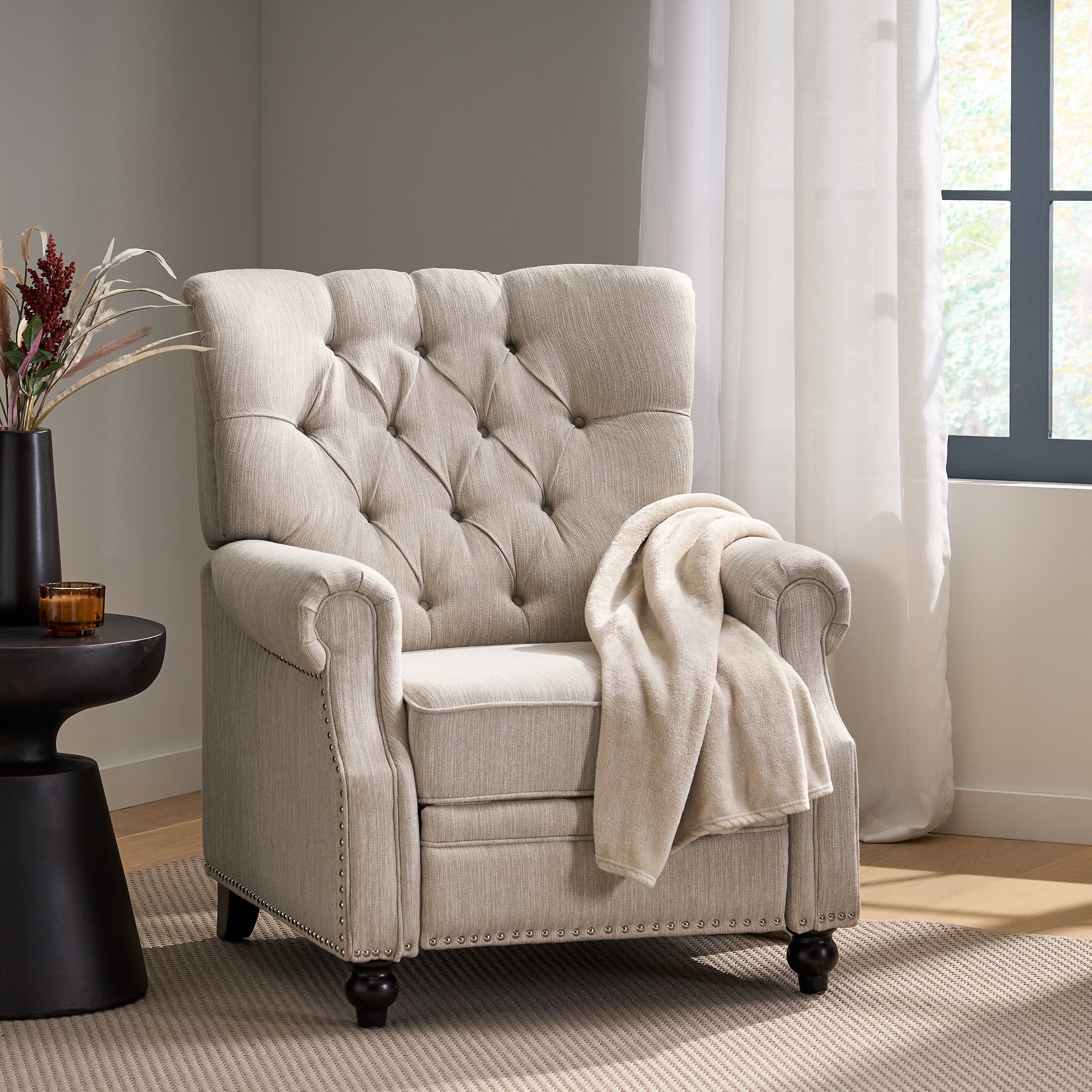 Welch Contemporary Tufted Recliner