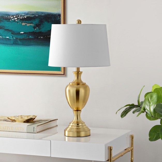 Poppy Iron Table Lamp Brass Safavieh