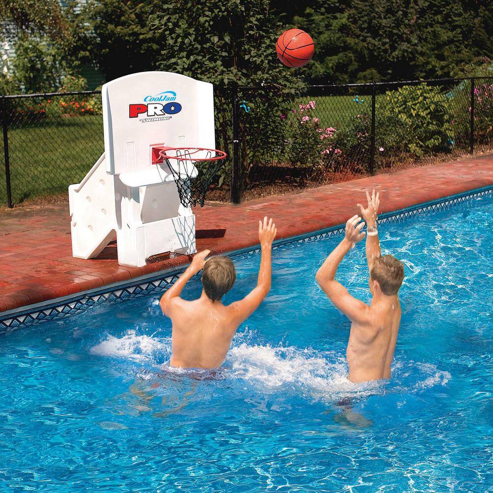 Swimline Super Wide Cool Jam Pro Inground Swimming Pool Basketball Hoop (2-Pack) 2 x 9195M