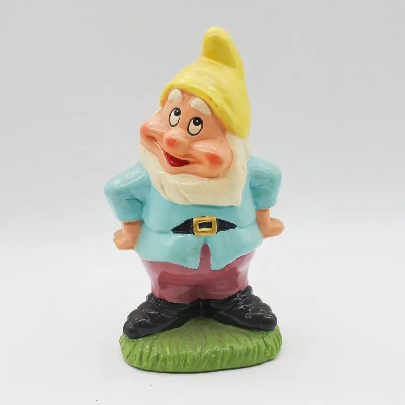 garden supplies wholesales Custom Cute Gnome Set Dolls seven dwarfs glazed Ornament Idea for home garden decoration