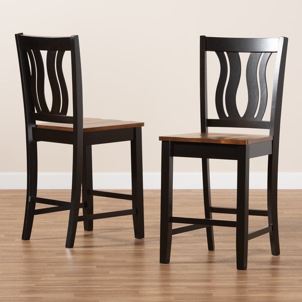 Fenton Modern and Contemporary Transitional 2-PC Counter Stool Set