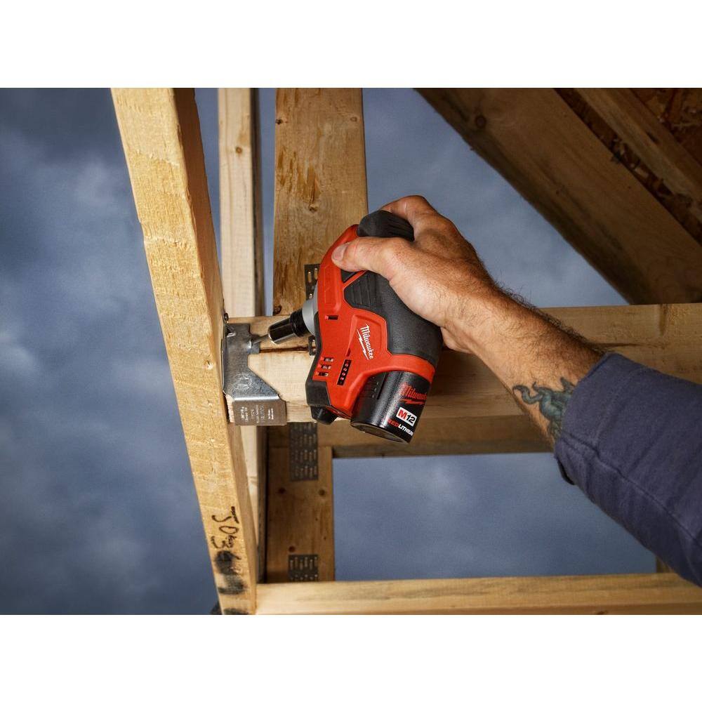 MW M12 12-Volt Lithium-Ion Cordless Palm Nailer (Tool-Only) 2458-20