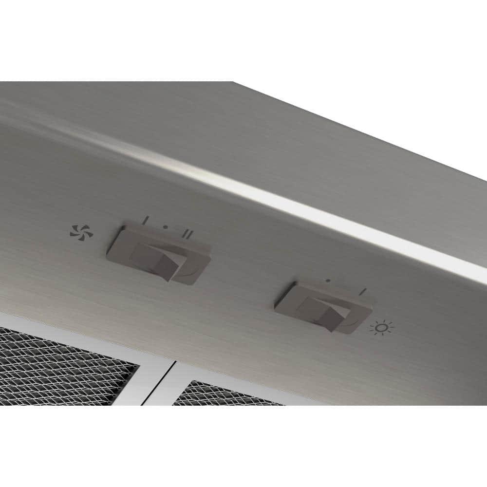 BroanNuTone Mantra AVSF1 30 in 375 Max Blower CFM Convertible UnderCabinet Range Hood with Light in Stainless Steel