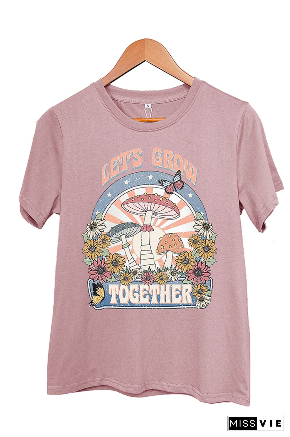 Let's Grow Together Short Sleeve Graphic Tee Wholesale