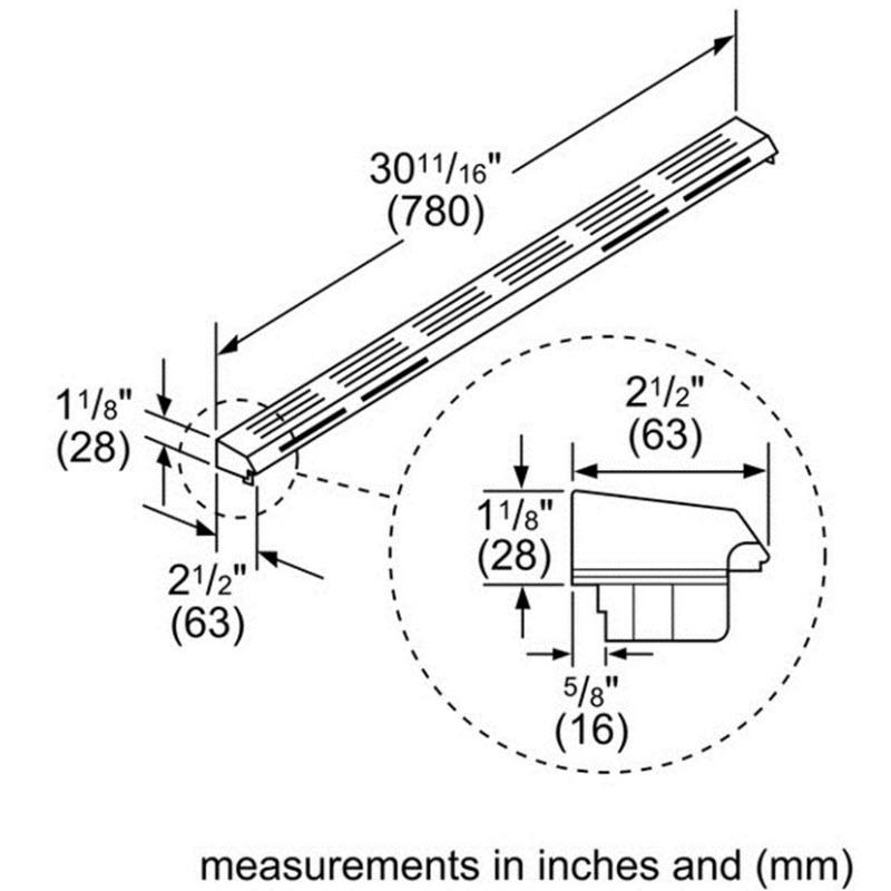 Bosch Cooking Accessories Trim Kit HDZIT301