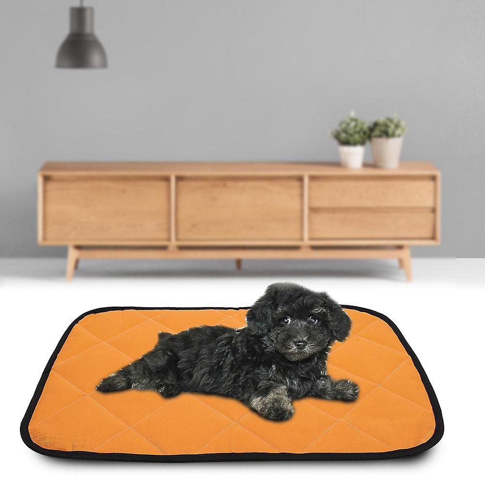 Oxford Cloth Portable Summer Waterproof Pet Sleeping Ground Mat Car Pad Accessories For Cats Dogsorange Xl