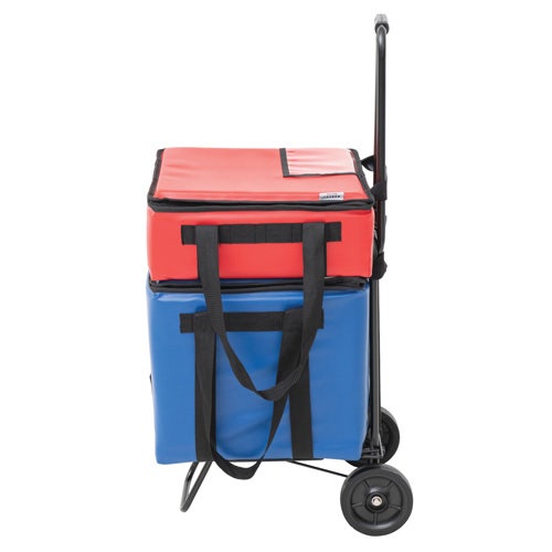 HUBERT Black Metal Travel Cart - 13