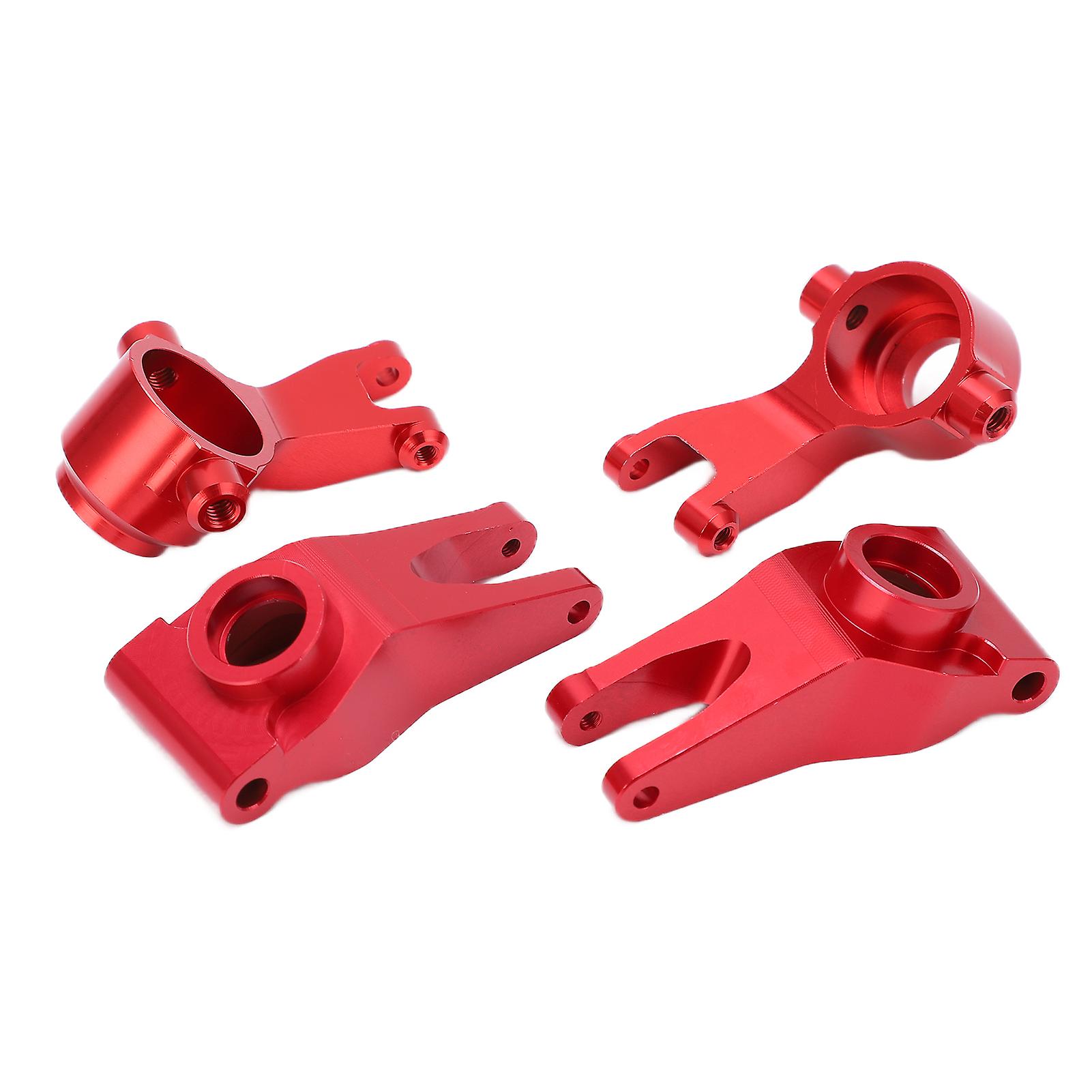 Rc Steering Block Rear Axle Block Set Aluminum Alloy Front Rear Steering Cup Kit With Bearings And Screwsred