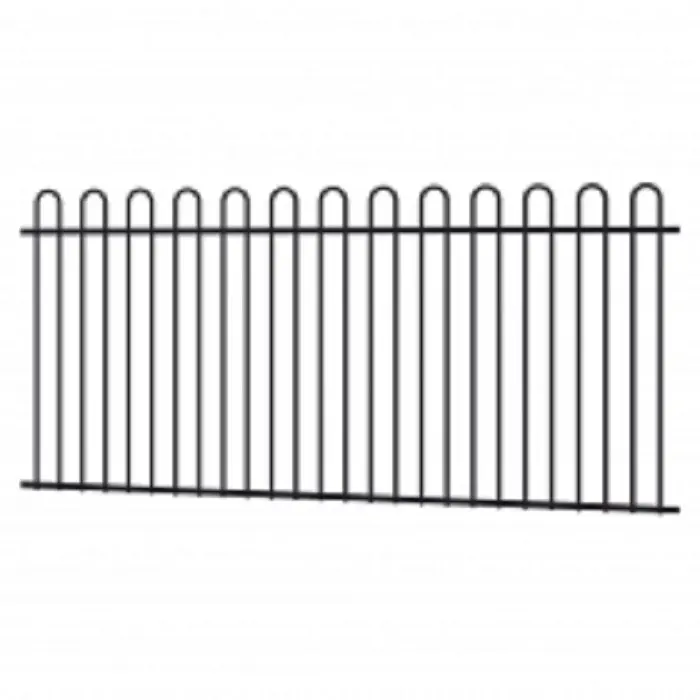 Classic Australia aluminium 2 rails loop top flat bottom welded pool fence panels 1200mm x 2400mm