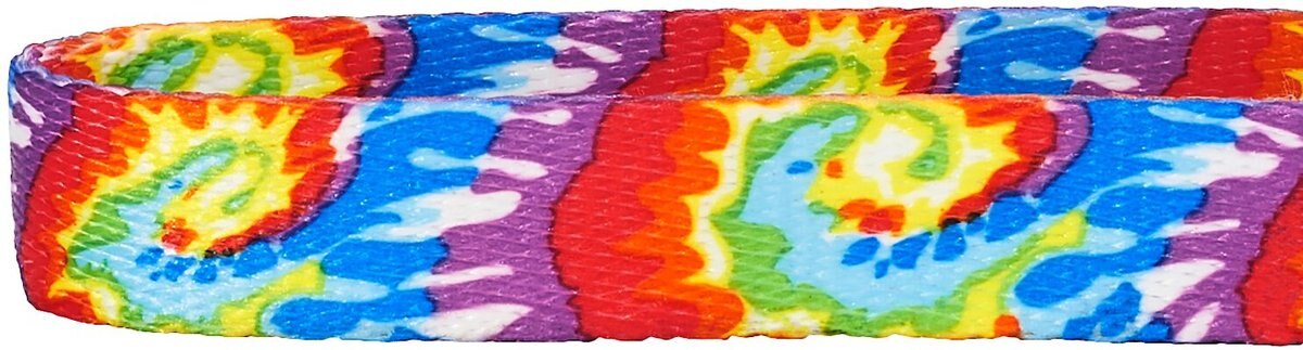 Frisco Tie Dye Swirl Polyester Personalized Dog Collar