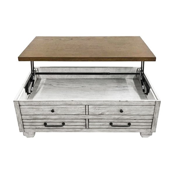 Westbrook Lift Top 2-Drawer Coffee Table