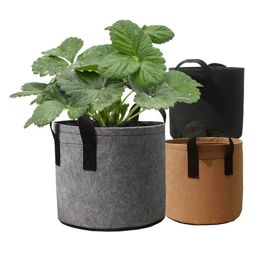 Hyh Wholesale Reusable Grow Bags Brown Grow Bags To Grow Vegetables