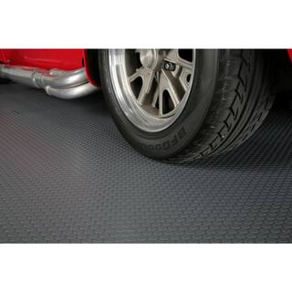 G-Floor Small Coin 7.5 ft. x 17 ft. Slate Grey Commercial Grade Vinyl Garage Flooring Cover and Protector GF60SC717SG