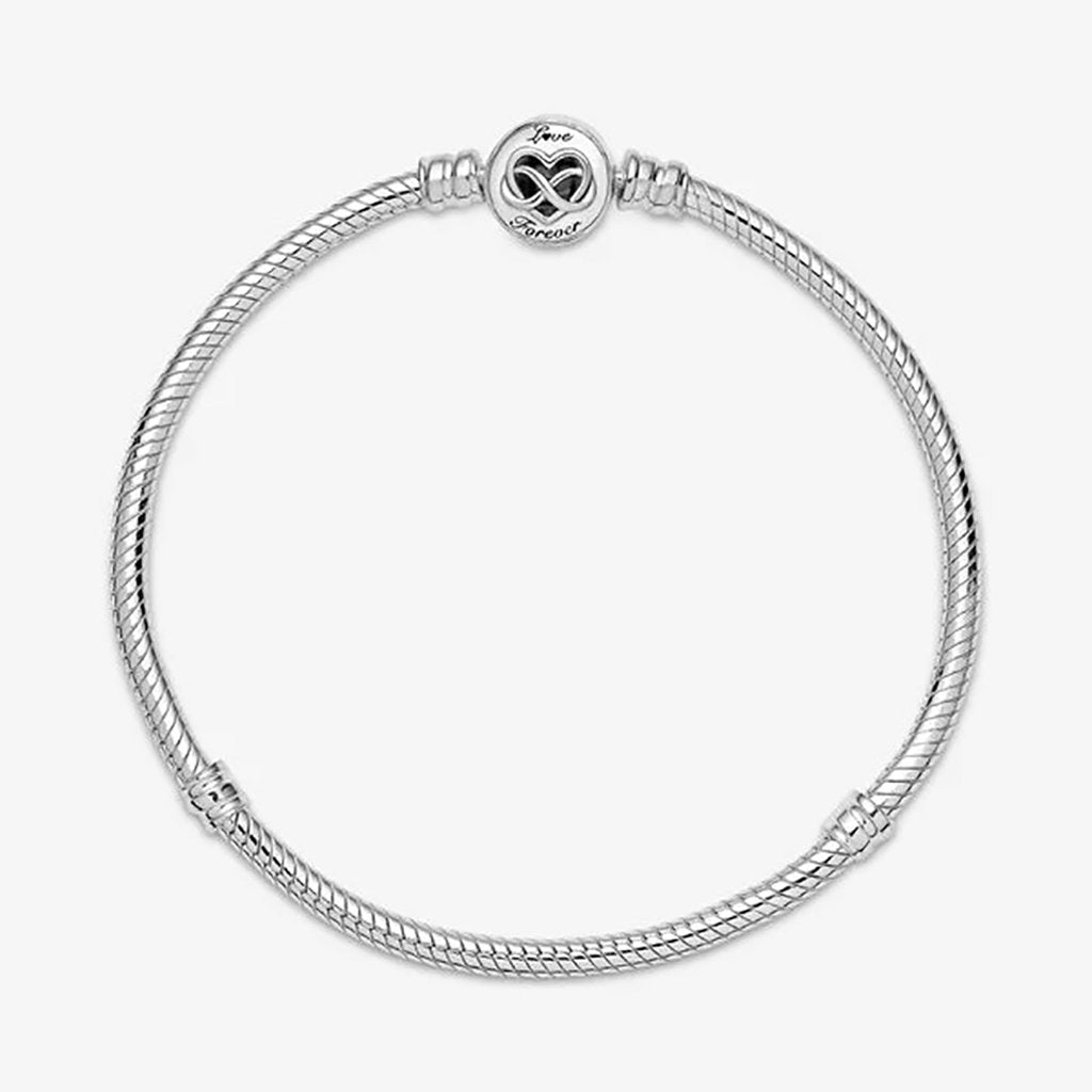 PANDORA  Pandora Moments Heart Infinity Clasp Snake Chain Bracelet