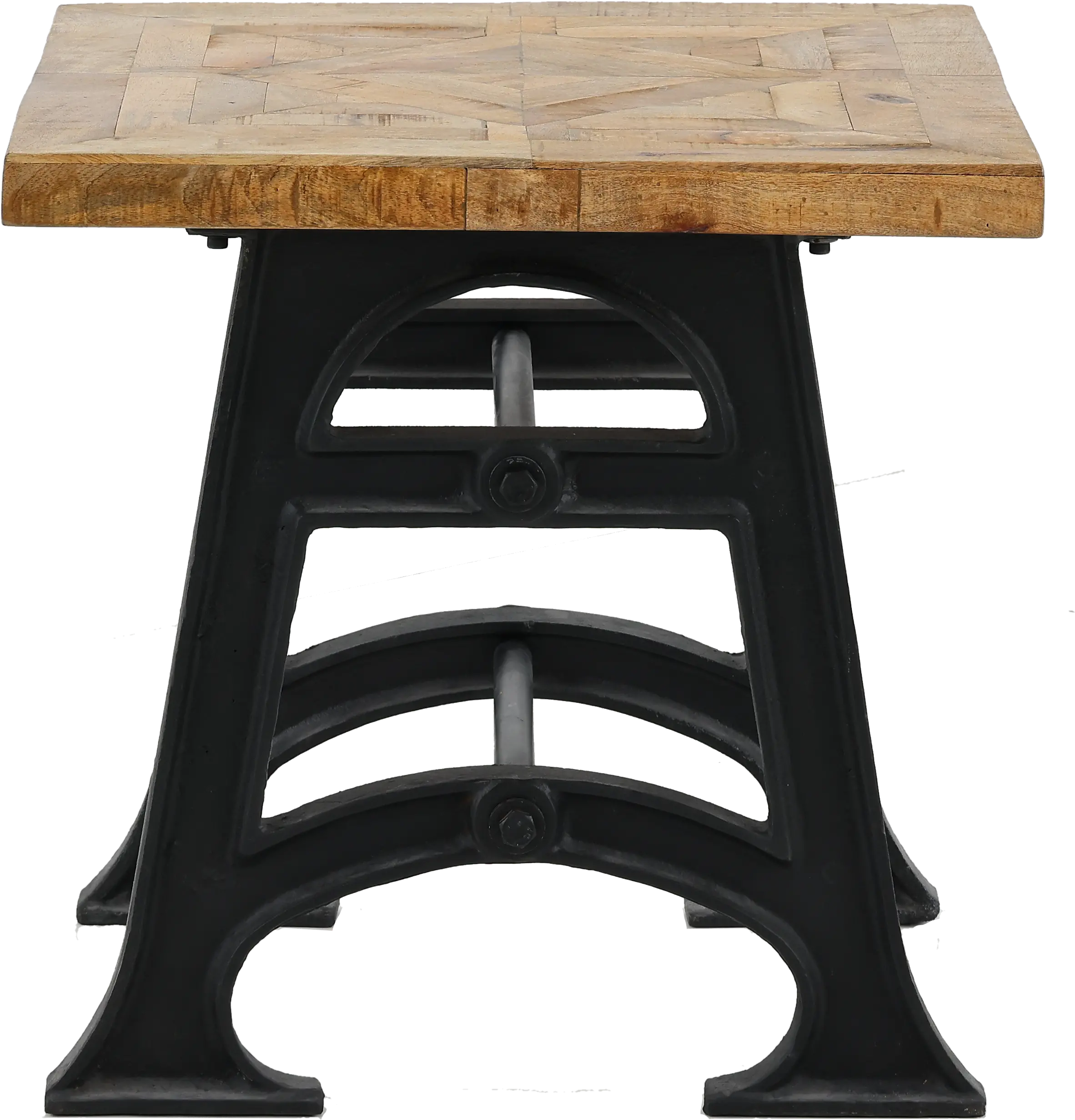 Unwin Industrial Reclaimed Wood End Table