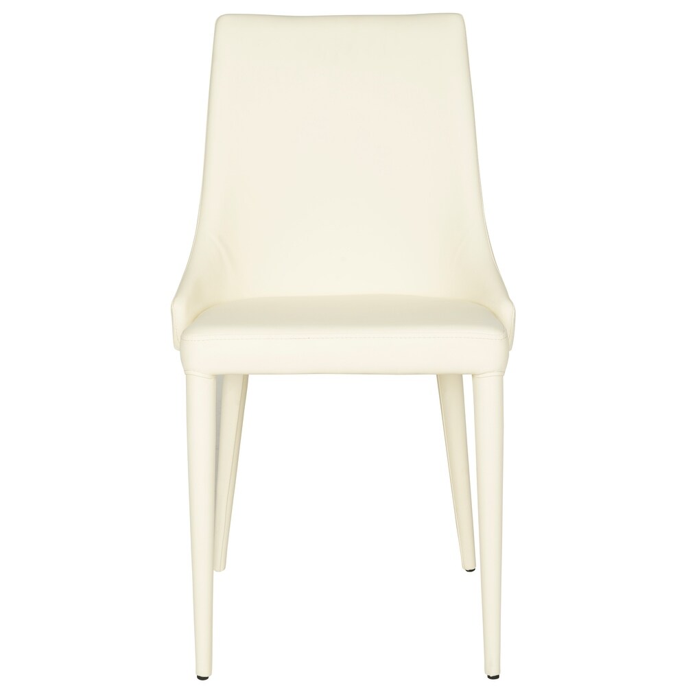 SAFAVIEH Dining Mid Century Modern Summerset Buttercream Dining Chairs (Set of 2)   23.6\