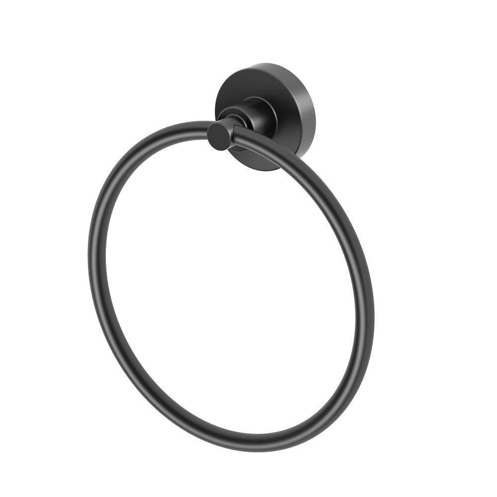 Gatco Venue Towel Ring in Matte Black 5382