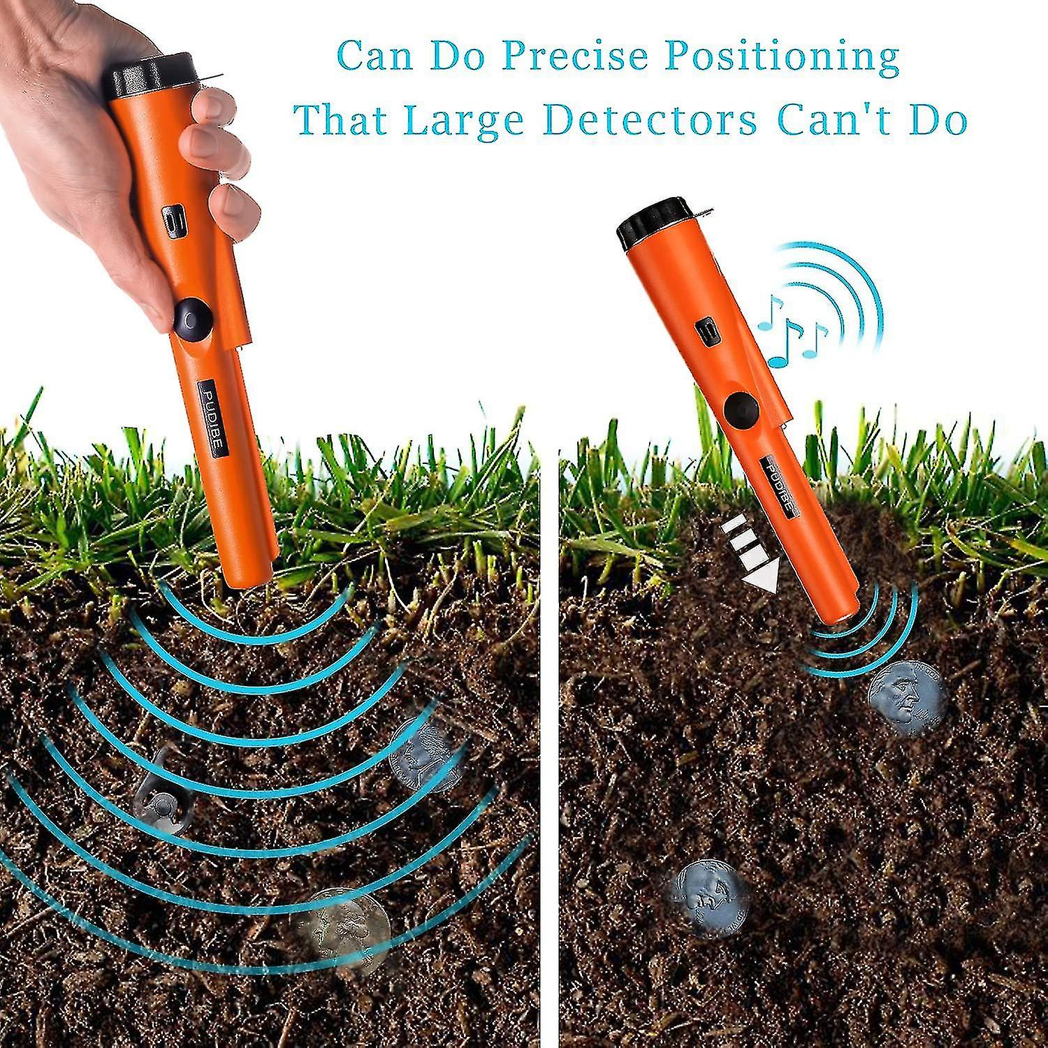 Fully Waterproof Metal Detector Pinpointer Include A 9v Battery