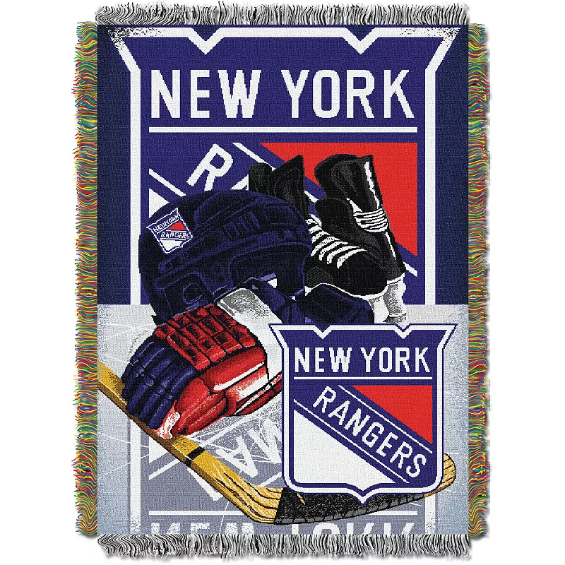 New York Rangers Home Ice Advantage Throw Blanket