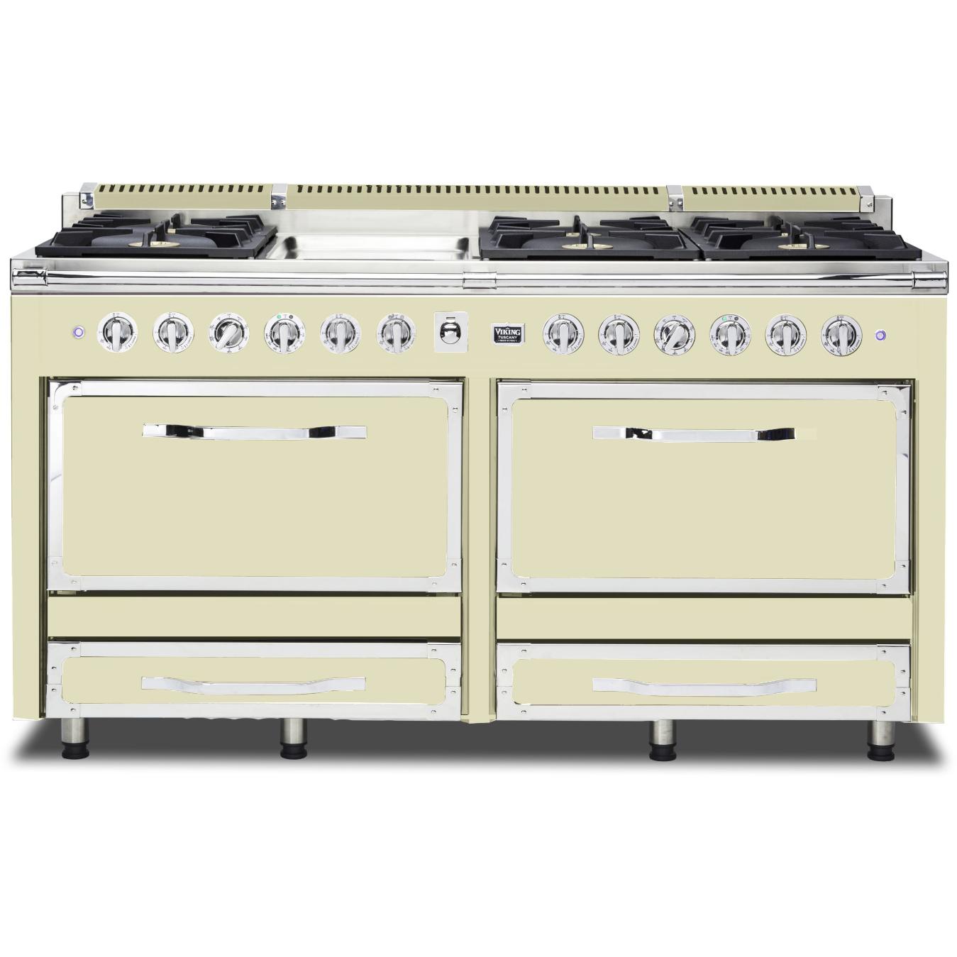 Viking 66-inch Freestanding Dual-Fuel Range with Convection Technology TVDR661-6GVC