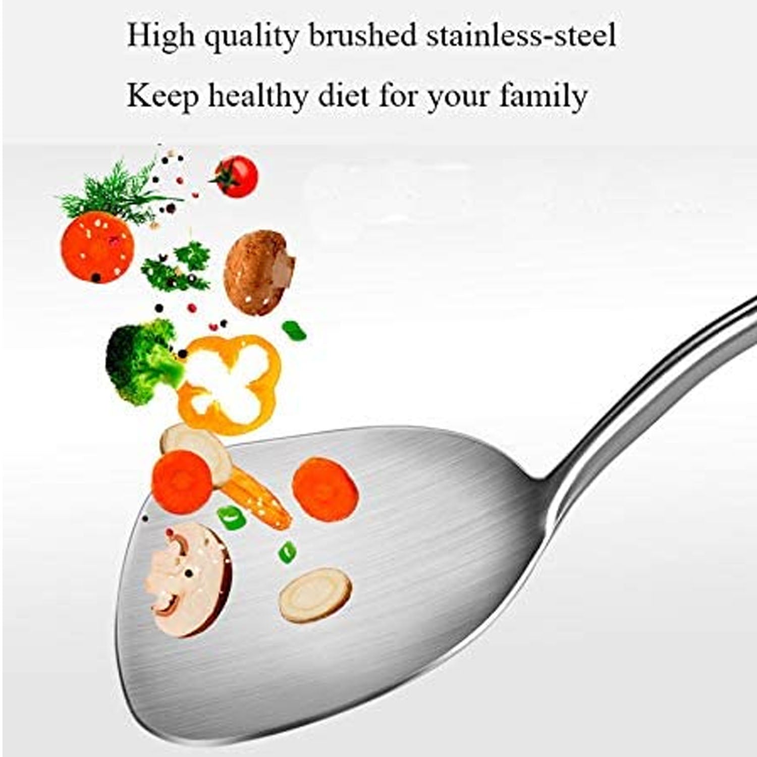 KSENDALO Stainless Kitchen Cooking Utensils Set of 4，Kitchen Tool Set with Silicone Spoon Holder