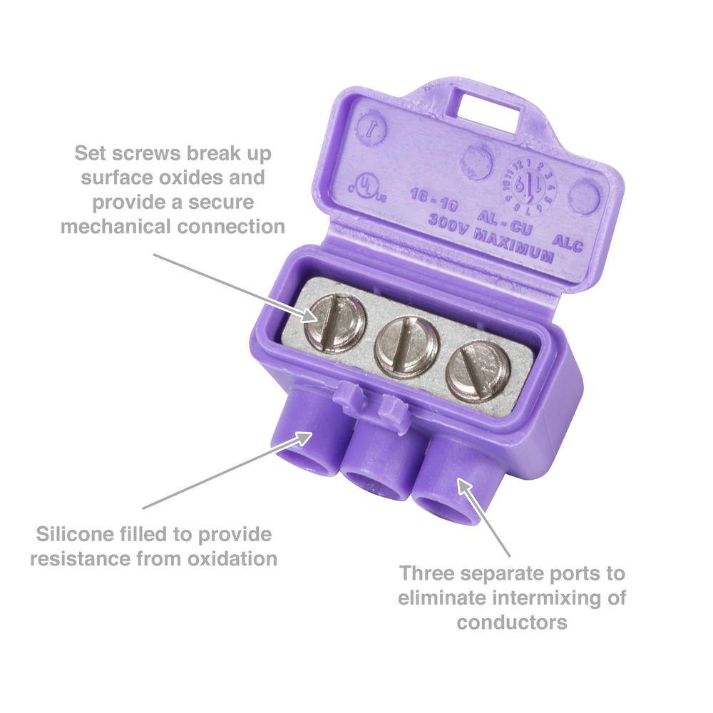 AlumiConn 3-Port ALCU Wire Connectors (100-Pack) 95135.0