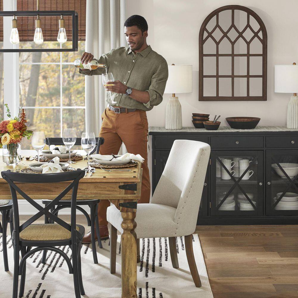 Home Decorators Collection Fields Weathered Brown Dining Table 9690500820