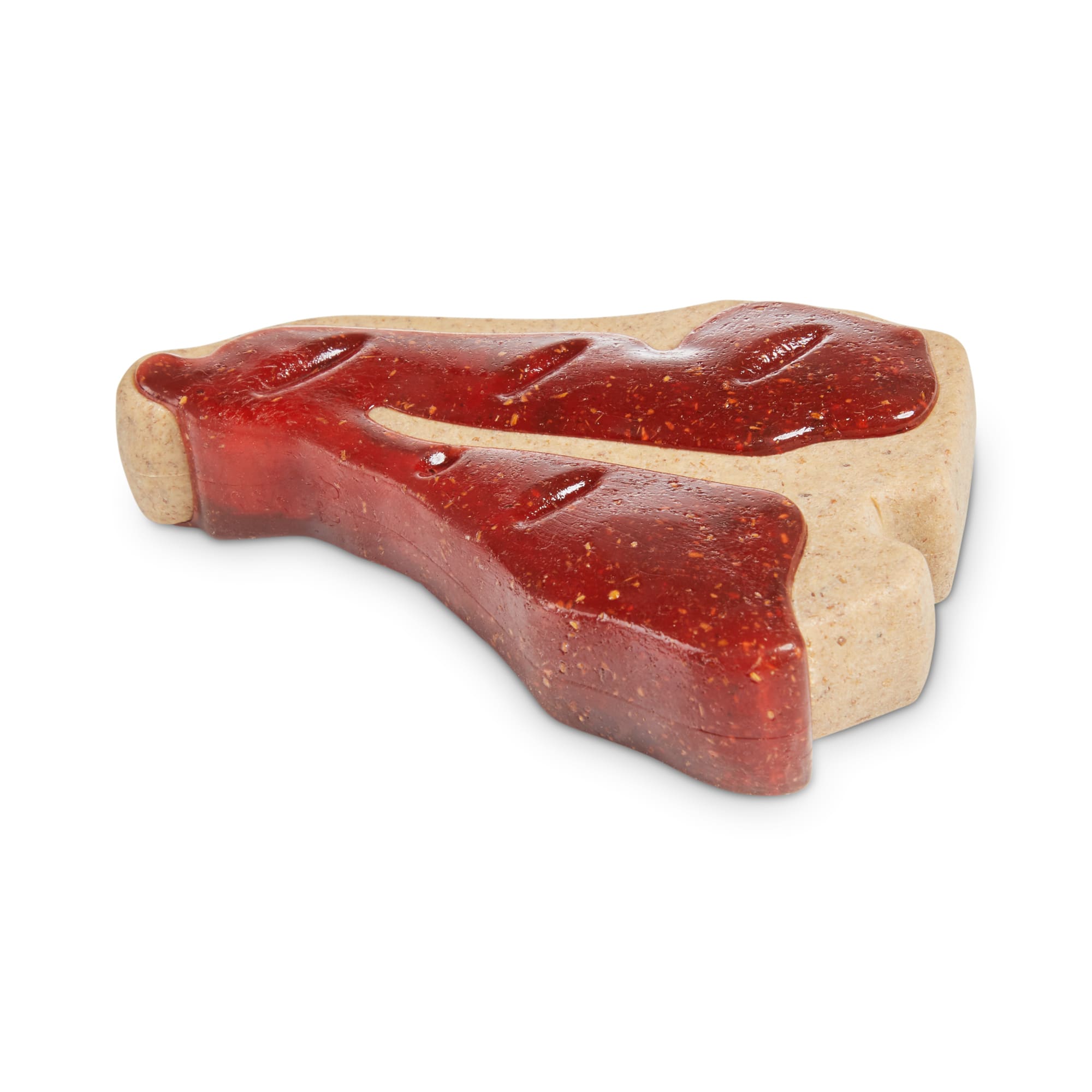 Leaps  Bounds Beef-Scented Steak Dog Chew Toy， Small