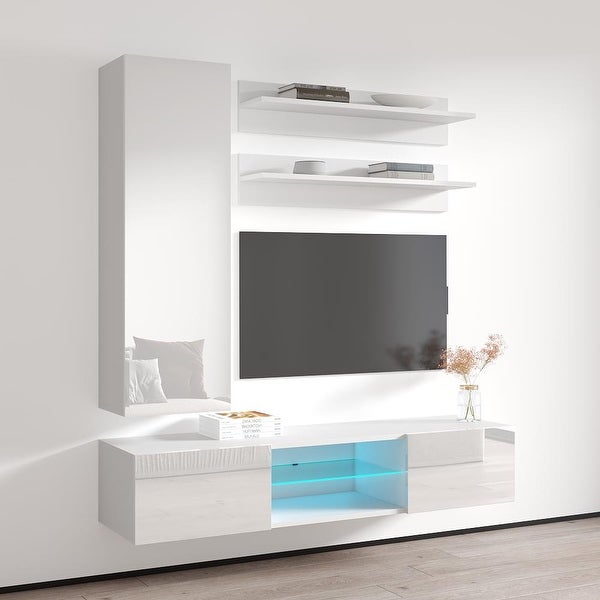 Fly H1 33TV Wall Mounted Floating Modern Entertainment Center