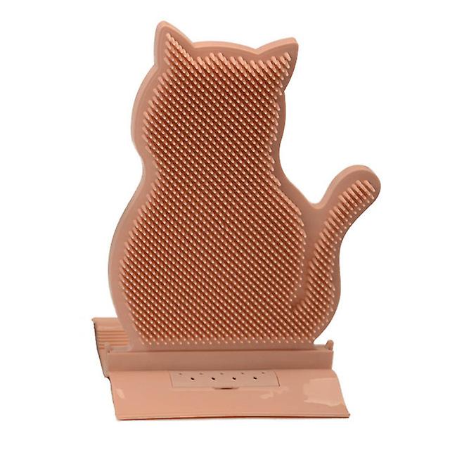 Cat Self Massage Brush Grooming Toy With Catnip Wall Corner Cat Self Groomer Shed Hair Removal Comb Cat Itching Brush Massage