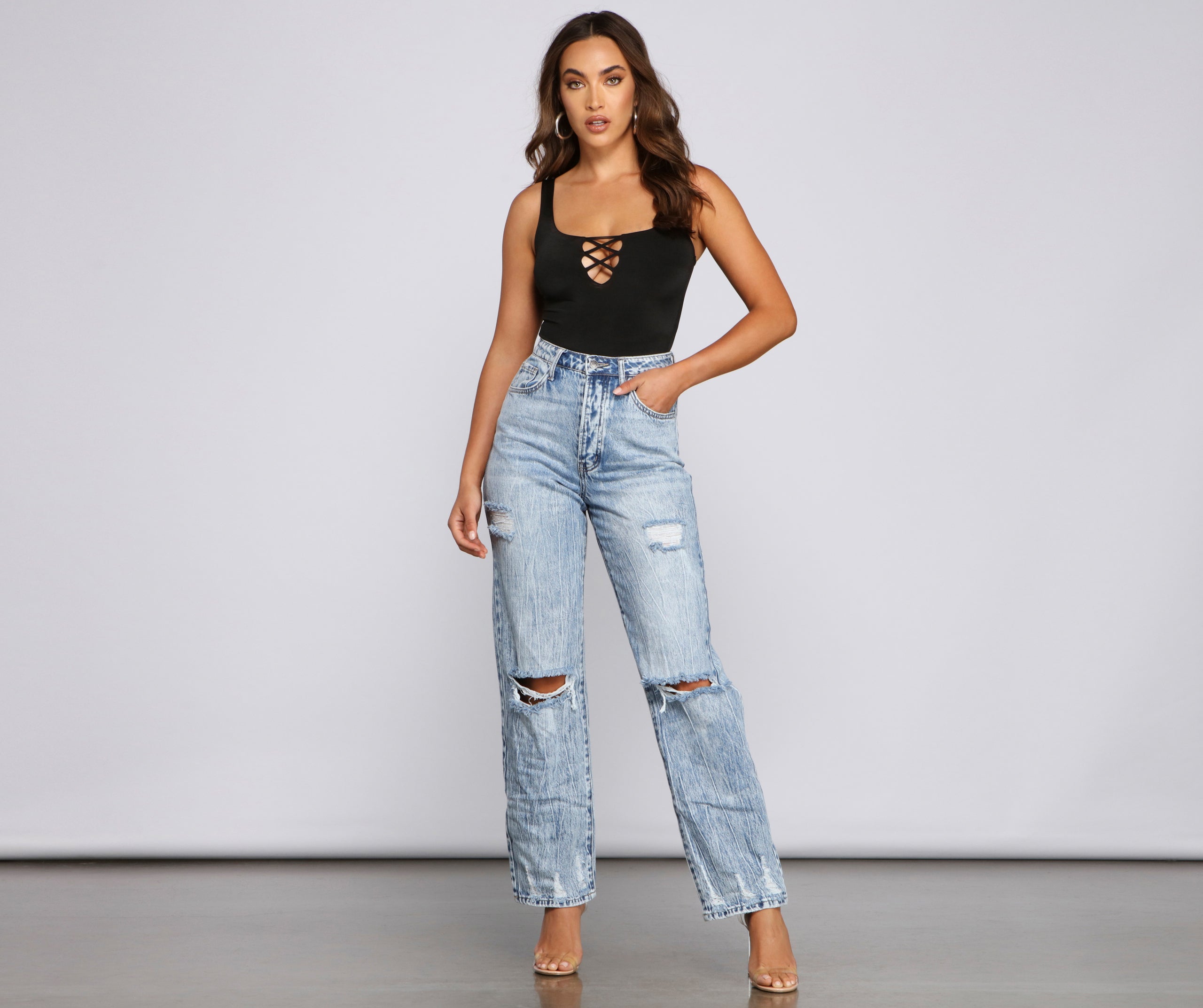 Keep It On-Trend Strappy Bodysuit