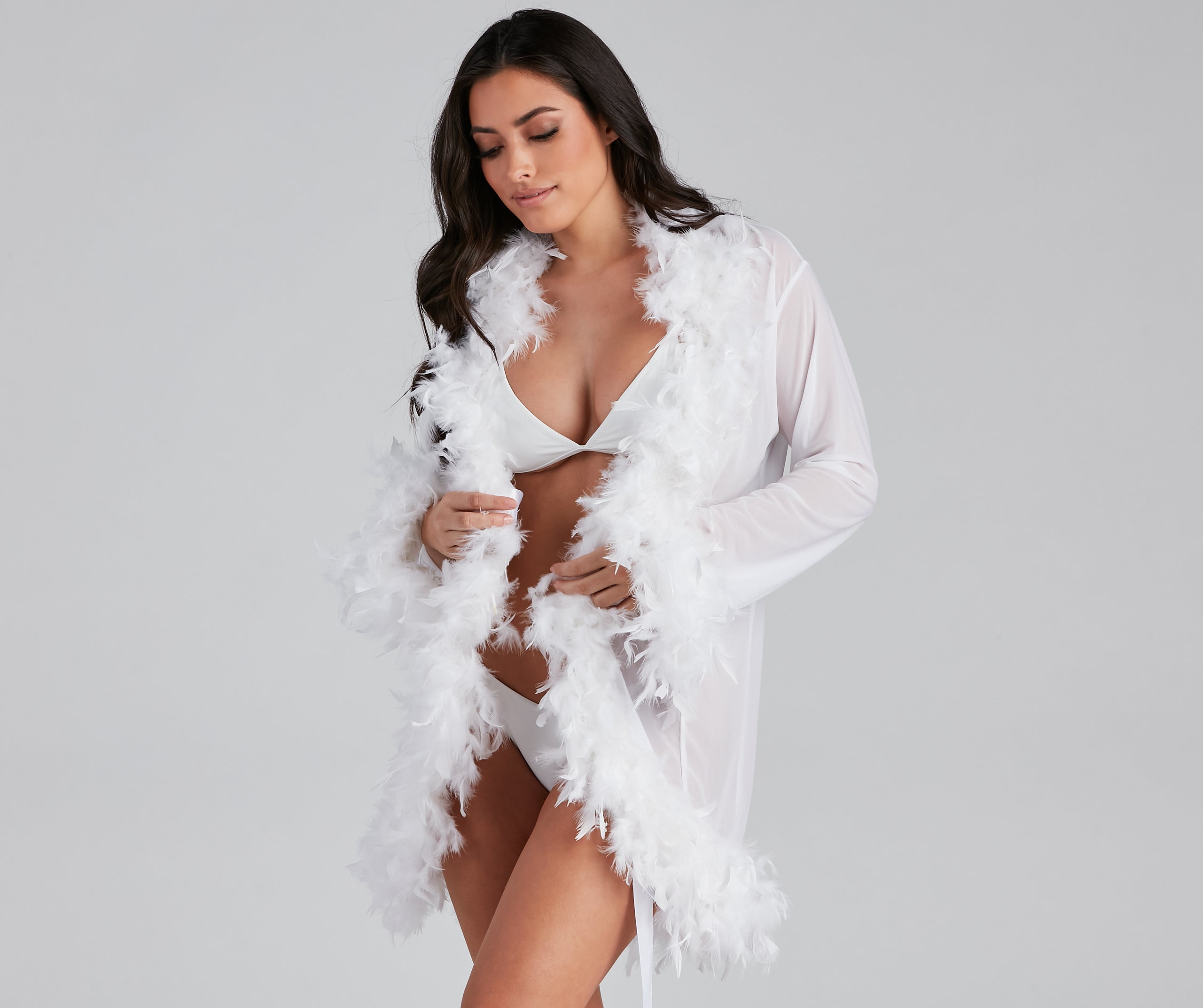 So Seductive Short Mesh Robe