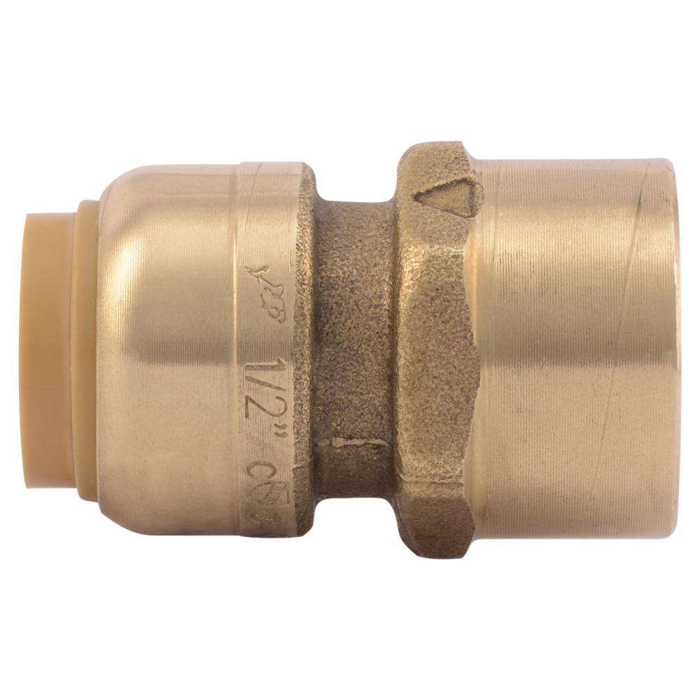 SharkBite 12 in. Push-to-Connect x FIP Brass Adapter Fitting Pro Pack (4-Pack) U072LFJ4