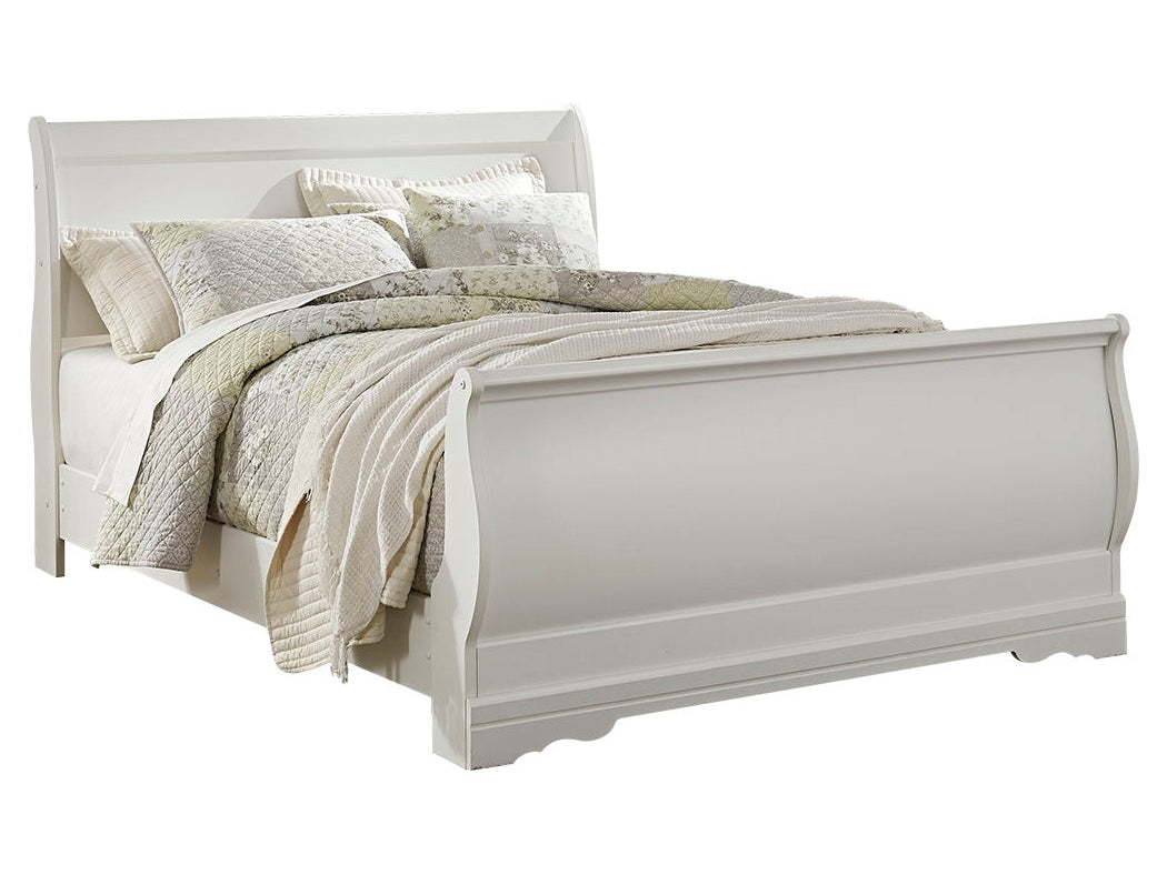 (Online Special Price) Anarasia Queen Sleigh Bedroom Set with Dresser and Mirror