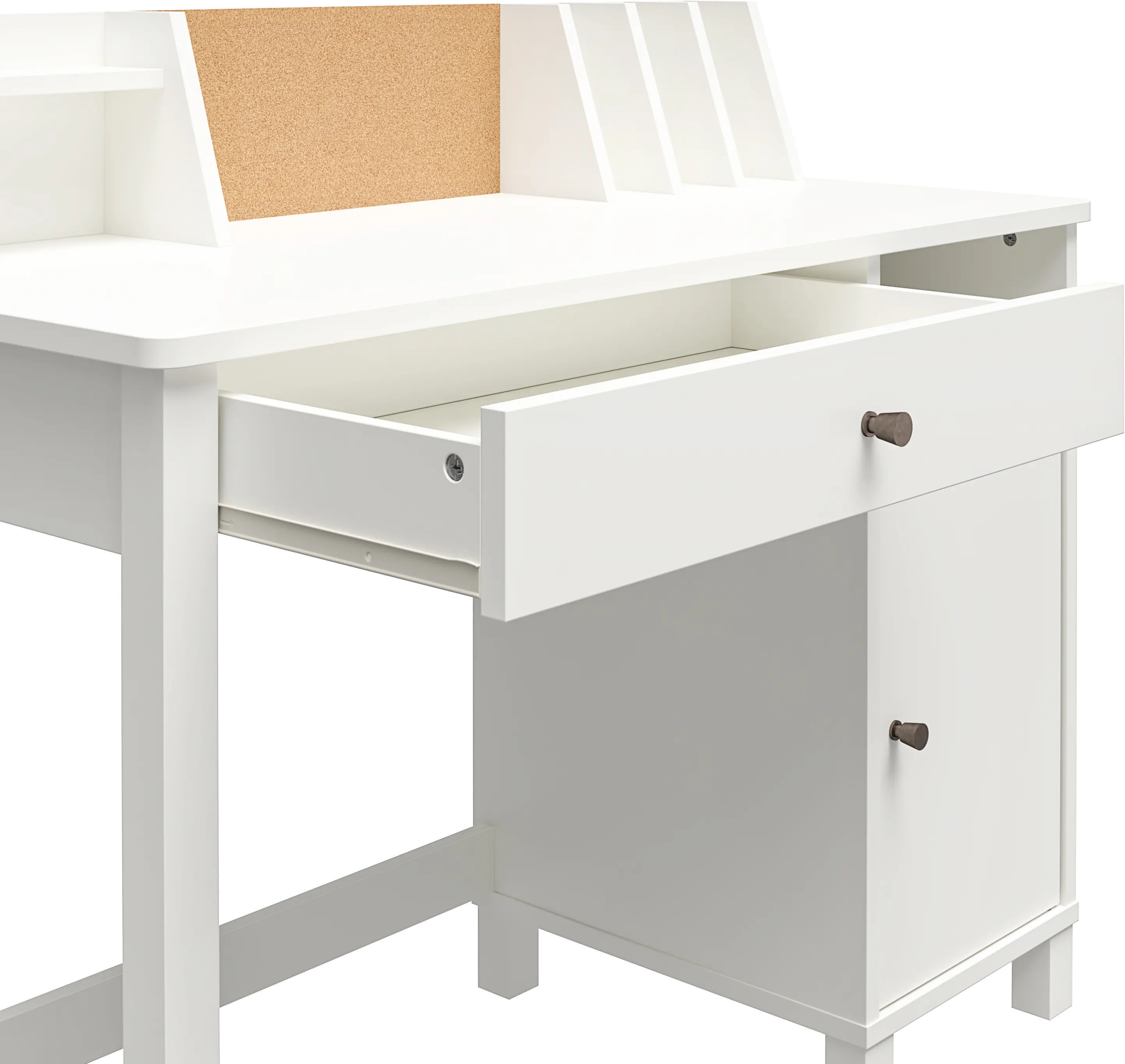 Abigail Kids White Desk with Chair