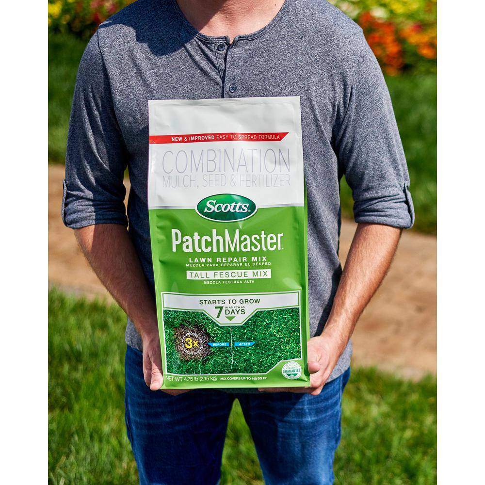 Scotts PatchMaster 4.75 lbs. Lawn Repair Mix Tall Fescue Mix Combination Grass Seed Fertilizer and Mulch 14900-1