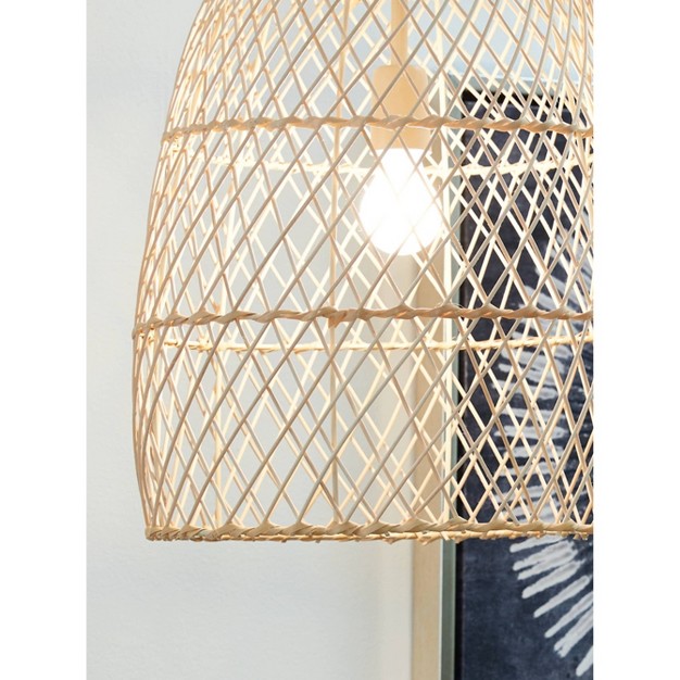 Calett Rattan Pendant Beige Signature Design By Ashley