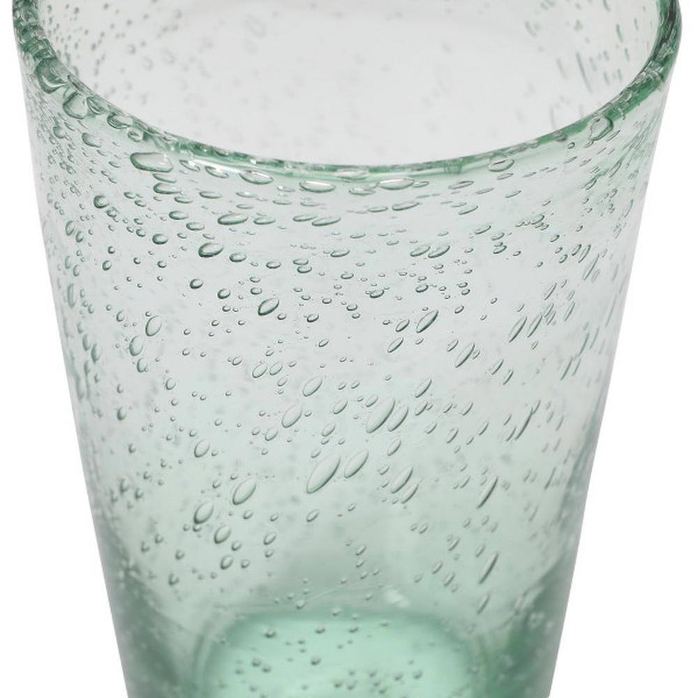 Storied Home 15 oz. Clear Tinted Bubble Drinking Glass DF6625SET