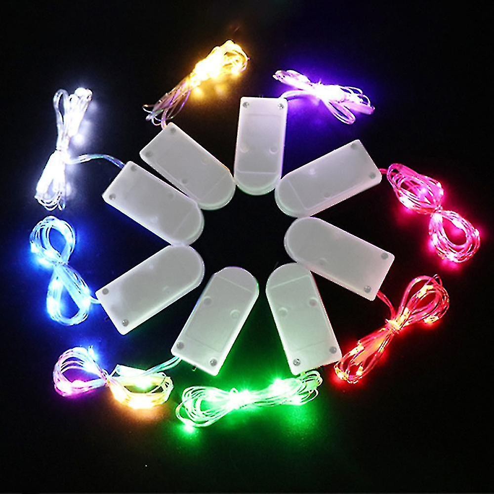 10 Pack Fairy Lights Battery Powered， 10 Feet 30 Leds For Diy Wedding Party Bedroomchristmas