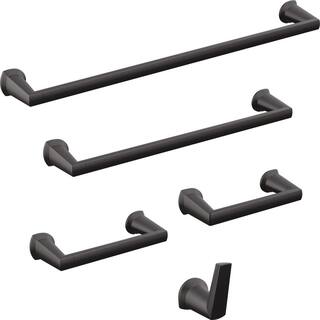 Delta Galeon Single Knob Robe Hook in Matte Black 77235-BL