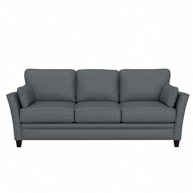 Grant River Upholstered Sofa With 2 Pillows Gray Hillsdale Furniture