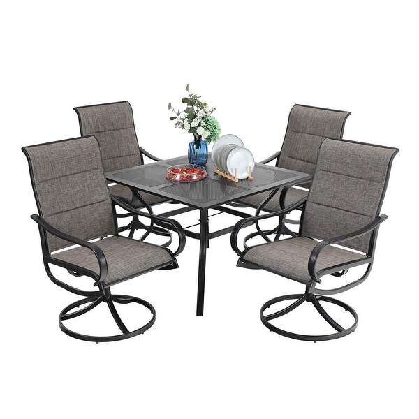 MAISON ARTS 5Piece Square Patio Dining Set