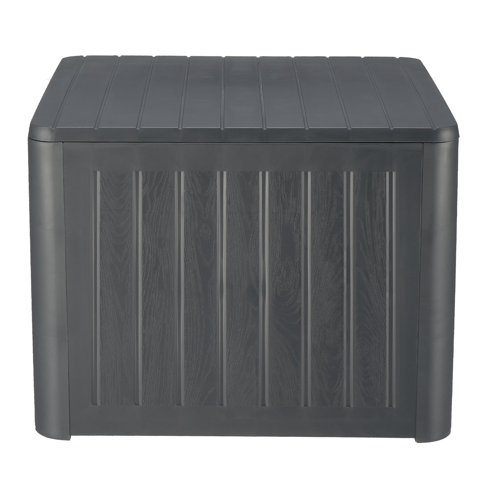 36 Gallon Flip Top Storage Bin, Outdoor Garden Plastic Storage Cabinet Waterproof Storage Box for Patio Cushions, Garden Tools and Pool Toys