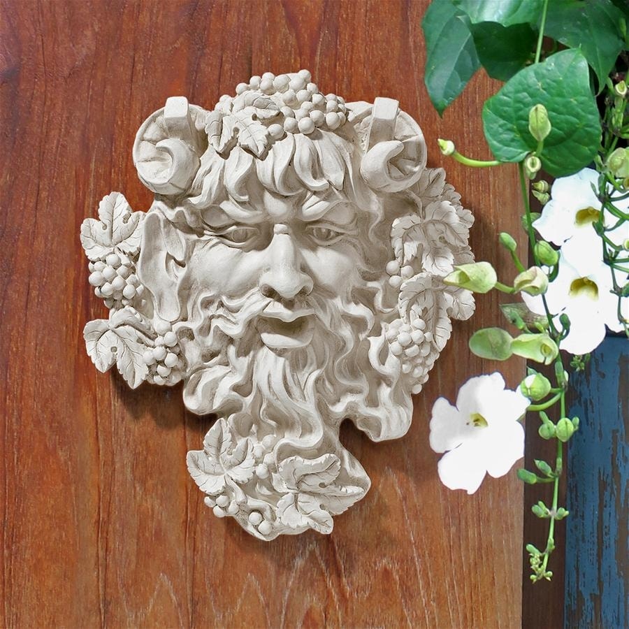 Design Toscano Bacchus  God of Wine Greenman Wall Sculpture: Medium